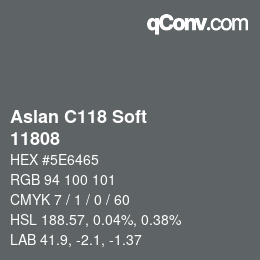 カラーコード: Aslan C118 Soft - 11808 | qconv.com