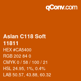 カラーコード: Aslan C118 Soft - 11811 | qconv.com