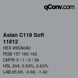 Farbcode: Aslan C118 Soft - 11812 | qconv.com