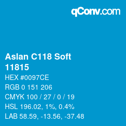 Farbcode: Aslan C118 Soft - 11815 | qconv.com