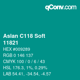 カラーコード: Aslan C118 Soft - 11821 | qconv.com