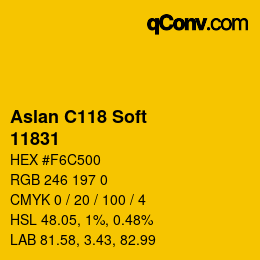 Farbcode: Aslan C118 Soft - 11831 | qconv.com