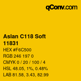 カラーコード: Aslan C118 Soft - 11831 | qconv.com