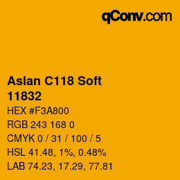 Código de color: Aslan C118 Soft - 11832 | qconv.com