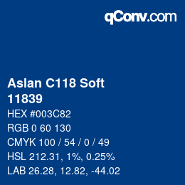 Farbcode: Aslan C118 Soft - 11839 | qconv.com