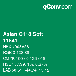 Farbcode: Aslan C118 Soft - 11841 | qconv.com