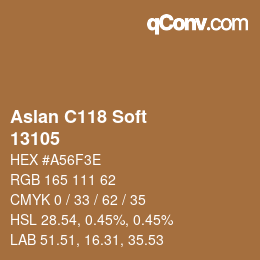 Code couleur: Aslan C118 Soft - 13105 | qconv.com