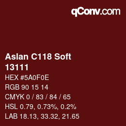 Farbcode: Aslan C118 Soft - 13111 | qconv.com