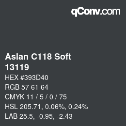 Color code: Aslan C118 Soft - 13119 | qconv.com