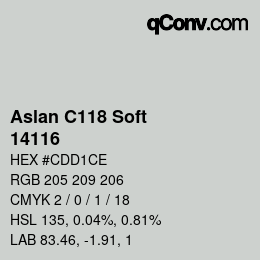 カラーコード: Aslan C118 Soft - 14116 | qconv.com