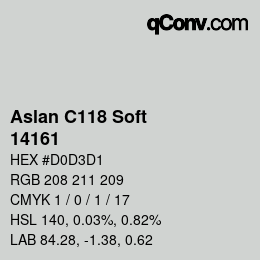 Farbcode: Aslan C118 Soft - 14161 | qconv.com