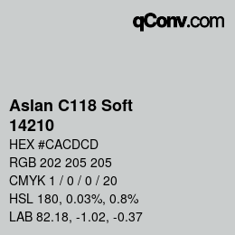 Farbcode: Aslan C118 Soft - 14210 | qconv.com