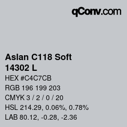 カラーコード: Aslan C118 Soft - 14302 L | qconv.com