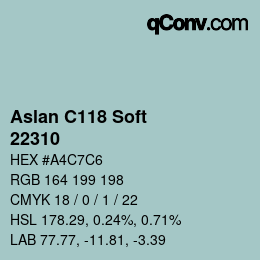 Farbcode: Aslan C118 Soft - 22310 | qconv.com