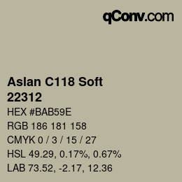 Farbcode: Aslan C118 Soft - 22312 | qconv.com