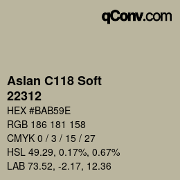 カラーコード: Aslan C118 Soft - 22312 | qconv.com