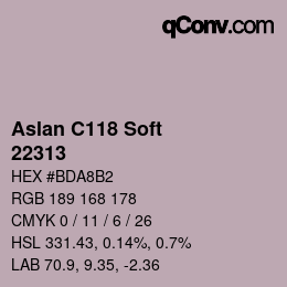 Código de color: Aslan C118 Soft - 22313 | qconv.com