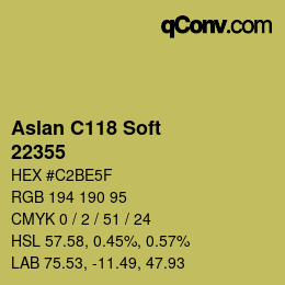 Farbcode: Aslan C118 Soft - 22355 | qconv.com