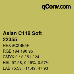 Código de color: Aslan C118 Soft - 22355 | qconv.com