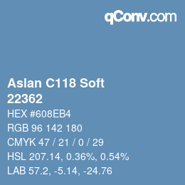 Color code: Aslan C118 Soft - 22362 | qconv.com