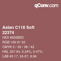 カラーコード: Aslan C118 Soft - 22374 | qconv.com