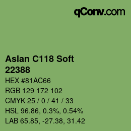 Farbcode: Aslan C118 Soft - 22388 | qconv.com