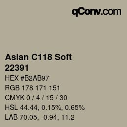 Color code: Aslan C118 Soft - 22391 | qconv.com