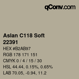 カラーコード: Aslan C118 Soft - 22391 | qconv.com