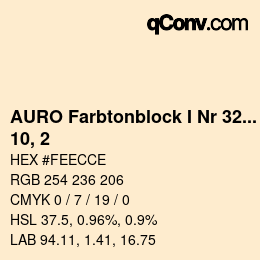 カラーコード: AURO Farbtonblock I Nr 321+330 - 10, 2 | qconv.com