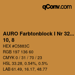 Farbcode: AURO Farbtonblock I Nr 321+330 - 10, 8 | qconv.com