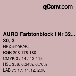 Farbcode: AURO Farbtonblock I Nr 321+330 - 30, 3 | qconv.com