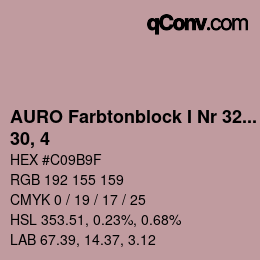 Farbcode: AURO Farbtonblock I Nr 321+330 - 30, 4 | qconv.com