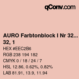 Código de color: AURO Farbtonblock I Nr 321+330 - 32, 1 | qconv.com