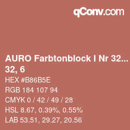 Code couleur: AURO Farbtonblock I Nr 321+330 - 32, 6 | qconv.com