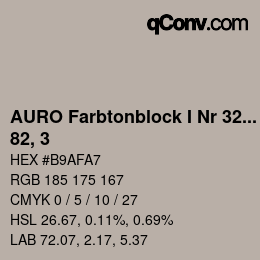 Code couleur: AURO Farbtonblock I Nr 321+330 - 82, 3 | qconv.com