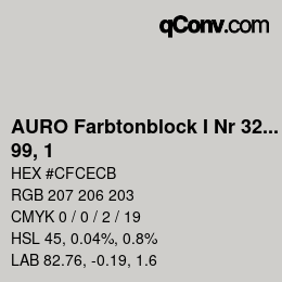 Farbcode: AURO Farbtonblock I Nr 321+330 - 99, 1 | qconv.com