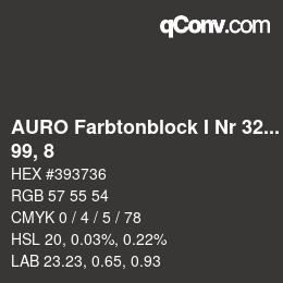 Farbcode: AURO Farbtonblock I Nr 321+330 - 99, 8 | qconv.com