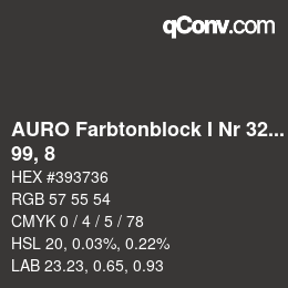 Farbcode: AURO Farbtonblock I Nr 321+330 - 99, 8 | qconv.com