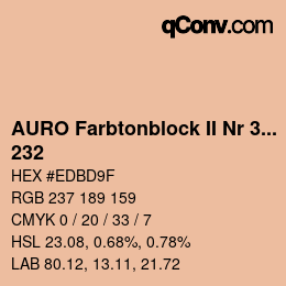 カラーコード: AURO Farbtonblock II Nr 321+330 - 232 | qconv.com