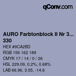 カラーコード: AURO Farbtonblock II Nr 321+330 - 330 | qconv.com