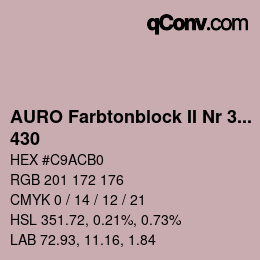 カラーコード: AURO Farbtonblock II Nr 321+330 - 430 | qconv.com