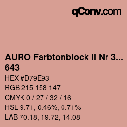 カラーコード: AURO Farbtonblock II Nr 321+330 - 643 | qconv.com