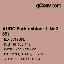 カラーコード: AURO Farbtonblock II Nr 321+330 - 651 | qconv.com