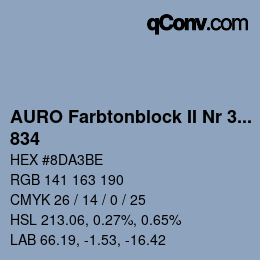 カラーコード: AURO Farbtonblock II Nr 321+330 - 834 | qconv.com