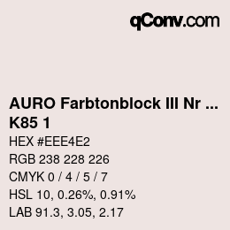 カラーコード: AURO Farbtonblock III Nr 344+350 - K85 1 | qconv.com