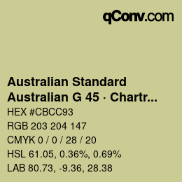 カラーコード: Australian Standard - Australian G 45 · Chartreuse | qconv.com