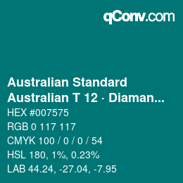 カラーコード: Australian Standard - Australian T 12 · Diamantina | qconv.com