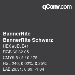 カラーコード: BannerRite - BannerRite Schwarz | qconv.com