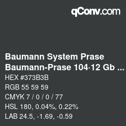 カラーコード: Baumann System Prase - Baumann-Prase 104·12 Gb 6 | qconv.com