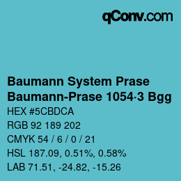 Código de color: Baumann System Prase - Baumann-Prase 1054·3 Bgg | qconv.com